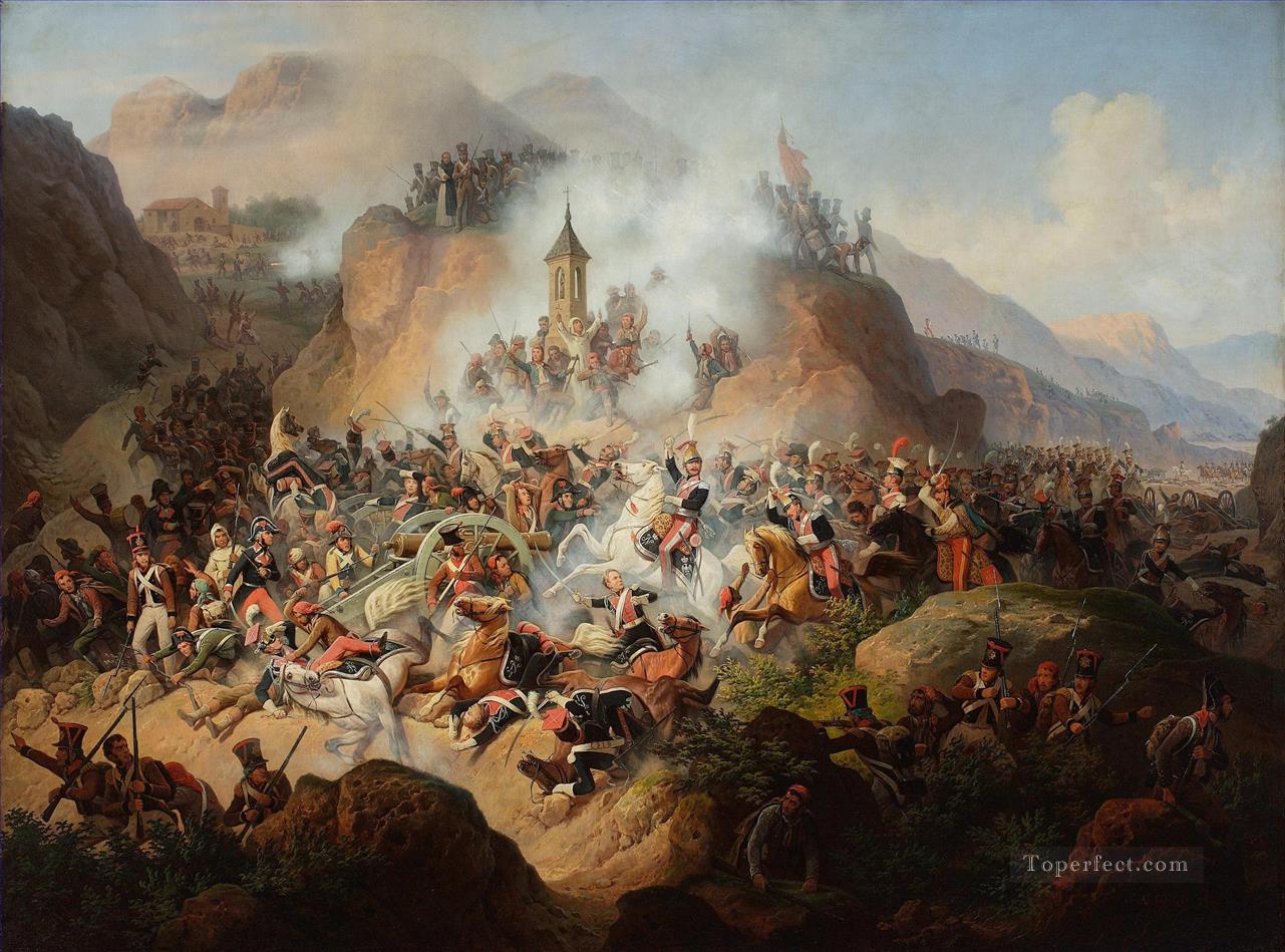 Battle of Somosierra by January Suchodolski Military War Oil Paintings